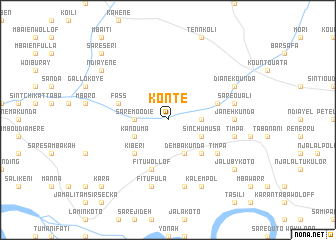 map of Konté