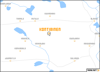 map of Kontiainen