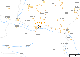 map of Kontić