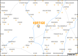 map of Kontigé