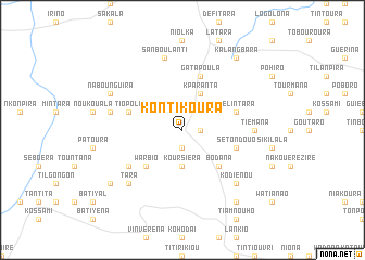 map of Kontikoura
