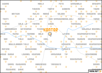 map of Kontor