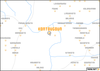 map of Kontougoun