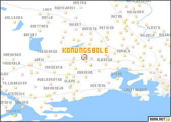 map of Konungsböle