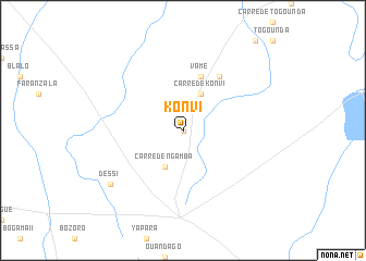 map of Konvi