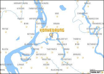 map of Kon Wedaung