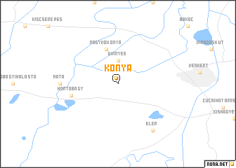 map of Kónya