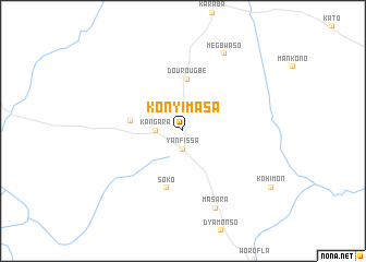 map of Konyimasa