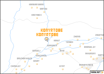 map of Konyrtobe