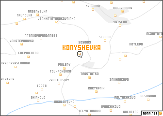 map of Konyshevka