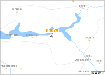 map of Konys