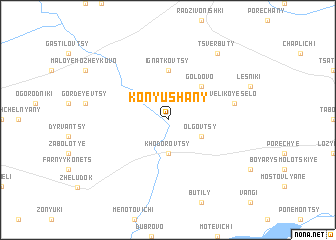 map of Konyushany