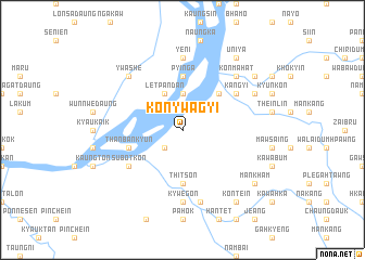 map of Konywagyi