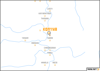 map of Konywa