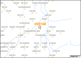 map of Konywa