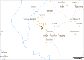 map of Konzaï
