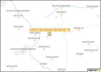 map of Konzavod-Azovskoye
