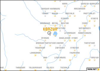 map of Konzun