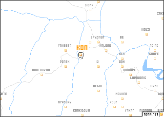 map of Kon