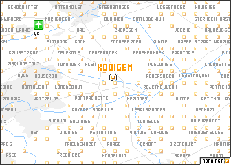 map of Kooigem