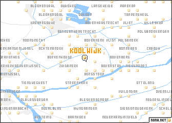 map of Koolwijk