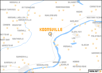 map of Koonsville