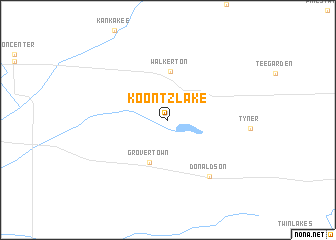 map of Koontz Lake