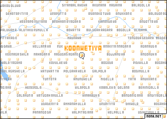 map of Koonwetiya
