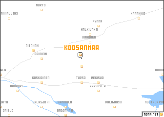 map of Koosanmaa