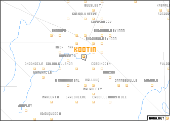 map of Kootin