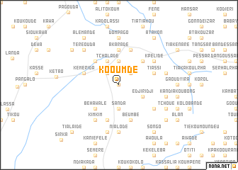 map of Kooumdè