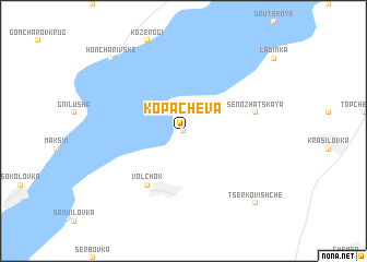 map of Kopachëva