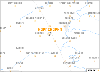 map of Kopachovka