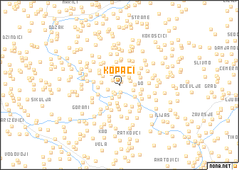 map of Kopači