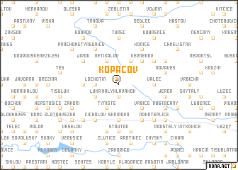 map of Kopáčov