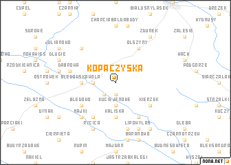 map of Kopaczyska