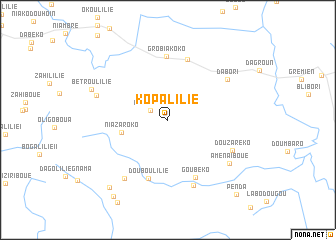 map of Kopalilié