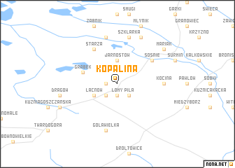 map of Kopalina