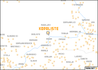 map of Kopalište