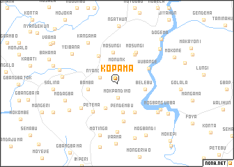 map of Kopama