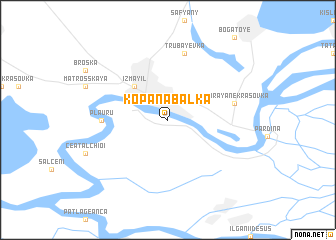 map of Kopana Balka