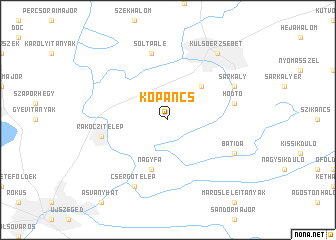 map of Kopáncs