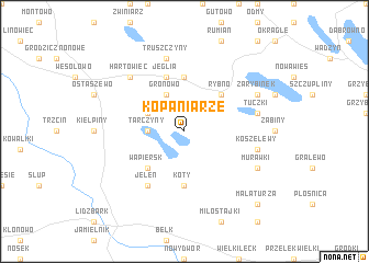 map of Kopaniarze