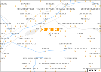 map of Kopanica