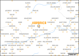 map of Kopanica