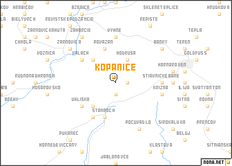 map of Kopanice