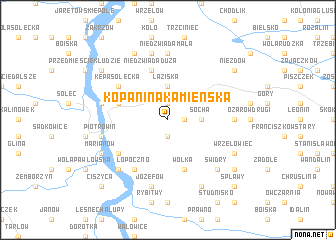 map of Kopanina Kamienska