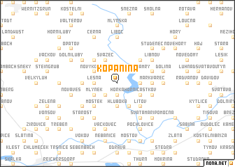 map of Kopanina