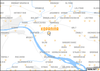 map of Kopanina