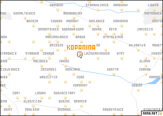 map of Kopanina